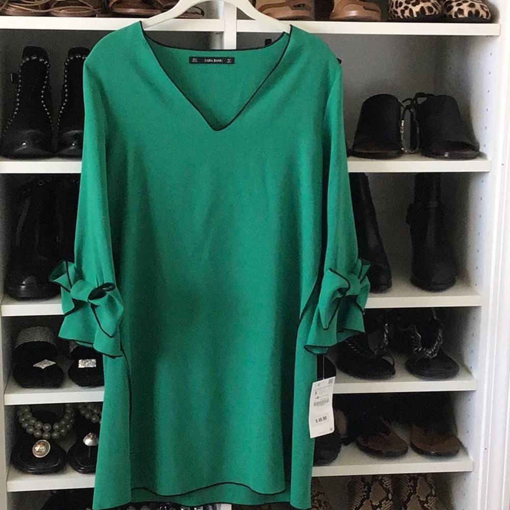 Zara dress with bow sleeve